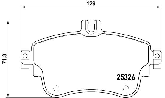 A.B.S. P 50 094 BREMBO Bremsbelagsatz, Scheibenbremse